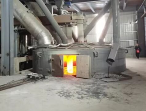 فرن القوس الغاطس كبير السعة لمعالجة المعادن الثقيلة / فرن عالي التحميل للمعادن الصناعية