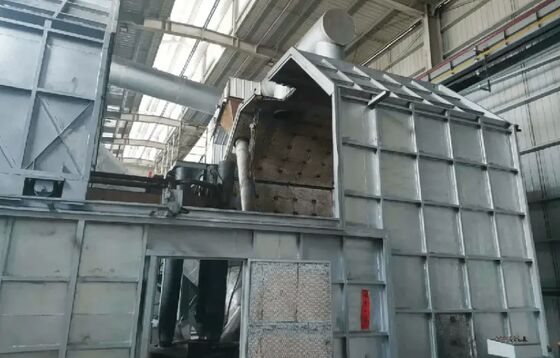 معدات معالجة رماد الألومنيوم بدرجة حرارة ذوبان تتراوح بين 1550-1650 درجة مئوية، واستهلاك طاقة يتراوح بين 750-850 كيلووات ساعة/طن، وقدرة معالجة يومية تتراوح بين 60-160 طنًا